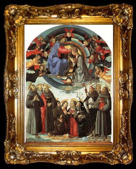 framed  Domenicho Ghirlandaio Marienkronung, ta009-2